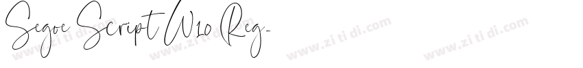 Segoe Script W10 Reg字体转换